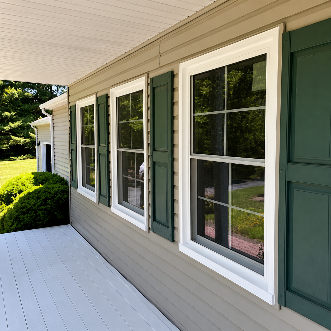 Window installation work by Full Quiver Construction